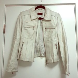 White Leather Jacket